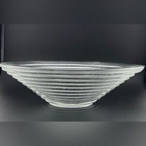 10” Concentric Glass Bowl.
